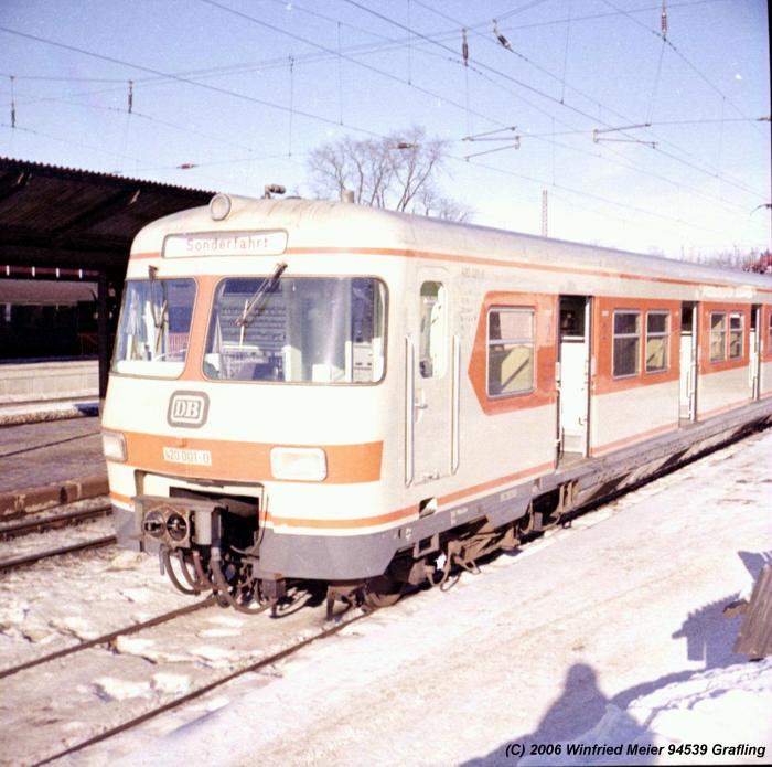 S-Bahn Prototyp in Gauting 1971